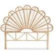 Baxton Studio Variel Modern Bohemian Rattan Queen Size Standalone Headboard