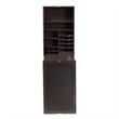 Baxton Studio Millard Modern Dark Brown Finished Wood Wall-Mounted Folding Desk