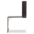 Baxton Studio Millard Modern Dark Brown Finished Wood Wall-Mounted Folding Desk