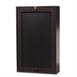 Baxton Studio Millard Modern Dark Brown Finished Wood Wall-Mounted Folding Desk