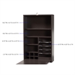 Baxton Studio Millard Modern Dark Brown Finished Wood Wall-Mounted Folding Desk