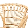 Baxton Studio Kaka Modern Bohemian Natural Brown Rattan Dining Chair