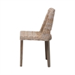 Baxton Studio Magy Modern Rattan and Brown Wood Dining Chair
