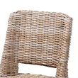 Baxton Studio Magy Modern Rattan and Brown Wood Dining Chair