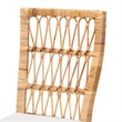 Baxton Studio Sullivan Modern Natural Brown Rattan 2-Piece Dining Chair Set
