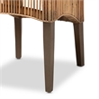 Baxton Studio Sullivan Modern Natural Brown Rattan 2-Piece Dining Chair Set