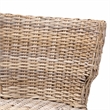 Baxton Studio Enver Modern  Rattan and Brown Wood Dining Chair