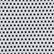 Baxton Studio Tavor Black and White Weaving and  Rattan Dining Table