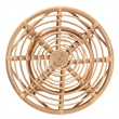 Baxton Studio Alleta Modern Natural Brown Rattan 3-Piece Living Room Set