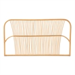Baxton Studio Laina Modern Bohemian Brown Rattan Queen Size Wall-mount Headboard