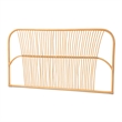 Baxton Studio Laina Modern Bohemian Brown Rattan Queen Size Wall-mount Headboard