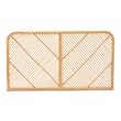 Baxton Studio Sakina Modern Brown Rattan Queen Size Wall-mount Headboard
