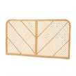 Baxton Studio Sakina Modern Brown Rattan Queen Size Wall-mount Headboard
