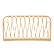 Baxton Studio Carrick Modern Brown Rattan Queen Size Wall-mount Headboard