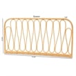 Baxton Studio Carrick Modern Brown Rattan Queen Size Wall-mount Headboard