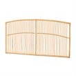 Baxton Studio Malvina Modern Brown Rattan Queen Size Wall-mount Headboard