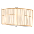 Baxton Studio Malvina Modern Brown Rattan Queen Size Wall-mount Headboard