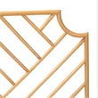 Baxton Studio Giza Modern  Brown Rattan Queen Size Wall-mount Headboard