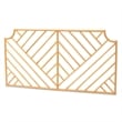 Baxton Studio Giza Modern  Brown Rattan Queen Size Wall-mount Headboard