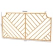 Baxton Studio Giza Modern  Brown Rattan Queen Size Wall-mount Headboard
