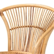 Baxton Studio Murai Modern Bohemian Natural Brown Rattan Dining Chair