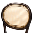 Baxton Studio Thalia Modern Dark Brown Metal and Rattan Outdoor Bar Stool