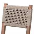 Baxton Studio Heyna Transitional Gray Woven Rope Mahogany Counter Stool