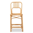 Baxton Studio Ivora Modern Bohemian Natural Brown Rattan Counter Stool