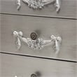 Baxton Studio Eliya Brushed Silver Finished Wood 3-Drawer Storage Cabinet