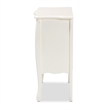 Baxton Studio Eliya White Finished Wood 3-Drawer Storage Cabinet