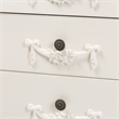 Baxton Studio Eliya White Finished Wood 3-Drawer Storage Cabinet