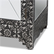Baxton Studio Wycliff Silver Finished Metal 1-Drawer Sideboard Buffet