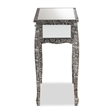 Baxton Studio Wycliff Silver Finished Metal 2-Drawer Console Table