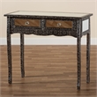 Baxton Studio Wycliff Silver Finished Metal 2-Drawer Console Table