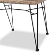 Baxton Studio Nafaro Gray Rattan Metal Dining Chair with Cushion 2-Piece Set