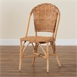 Baxton Studio Neola Modern Bohemian Natural Rattan Dining Chair