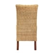 Baxton Studio Shamara Bohemian Natural Rattan and Mahogany Wood Dining Chair