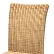 Baxton Studio Shamara Bohemian Natural Rattan and Mahogany Wood Dining Chair