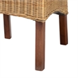 Baxton Studio Shamara Bohemian Natural Rattan and Mahogany Wood Dining Chair