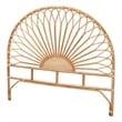 Baxton Studio Perenna Bohemian Natural Rattan King Size Standalone Headboard