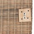 Baxton Studio Cantara Bohemian Natural Rattan Queen Size Standalone Headboard