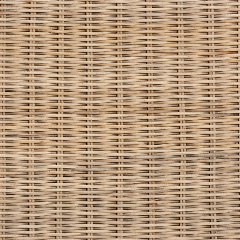 Baxton Studio Cantara Bohemian Natural Rattan Queen Size Standalone Headboard