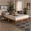Baxton Studio Winston Walnut Brown Wood Full Size Platform Bed frame