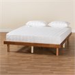 Baxton Studio Winston Walnut Brown Wood Full Size Platform Bed frame
