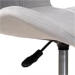 Baxton Studio Savara Grey Velvet Fabric and Gold Metal Swivel Office Chair