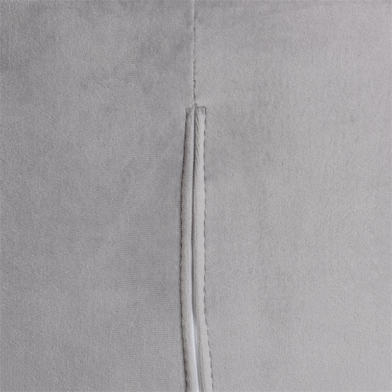 Baxton Studio Savara Grey Velvet Fabric and Gold Metal Swivel Office Chair