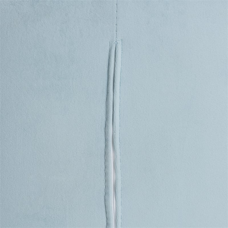 Baxton Studio Savara Aqua Velvet Fabric and Gold Metal Swivel Office Chair