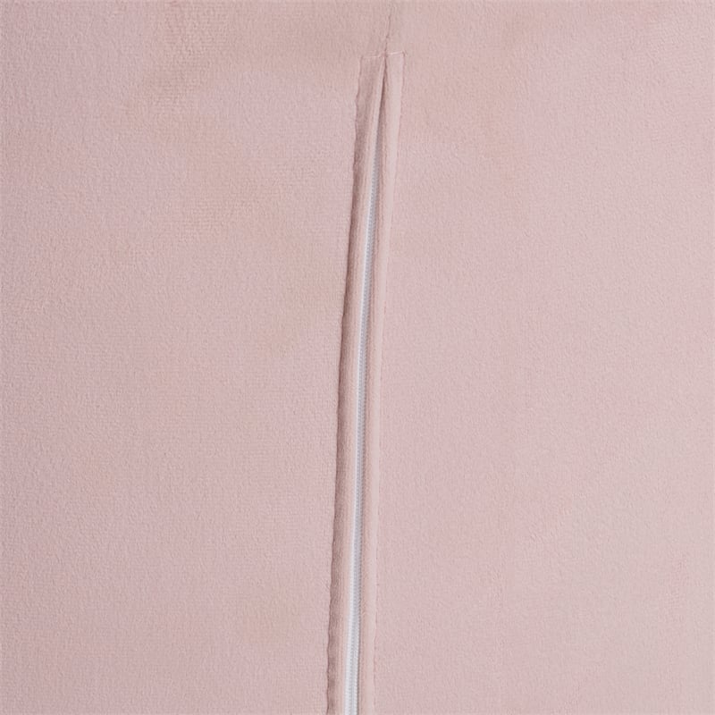 Baxton Studio Savara Pink Velvet Fabric and Gold Metal Swivel Office Chair