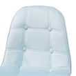 Baxton Studio Kabira Aqua Velvet Fabric and Gold Metal Swivel Office chair