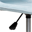Baxton Studio Kabira Aqua Velvet Fabric and Gold Metal Swivel Office chair